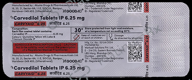 Carvyaid 6.25 Tablet