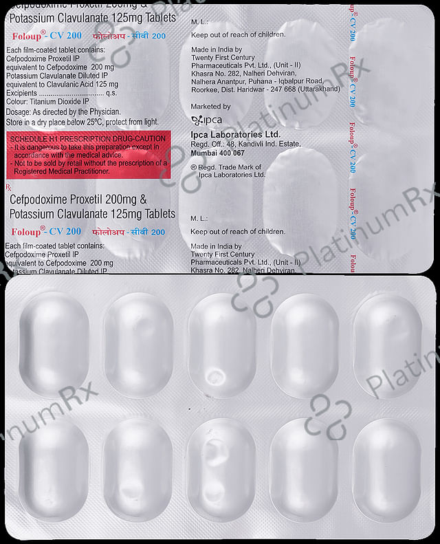 Foloup CV 200 mg/125 mg Tablet