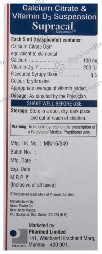Supracal Suspension Delicious Mango Pineapple 200ml