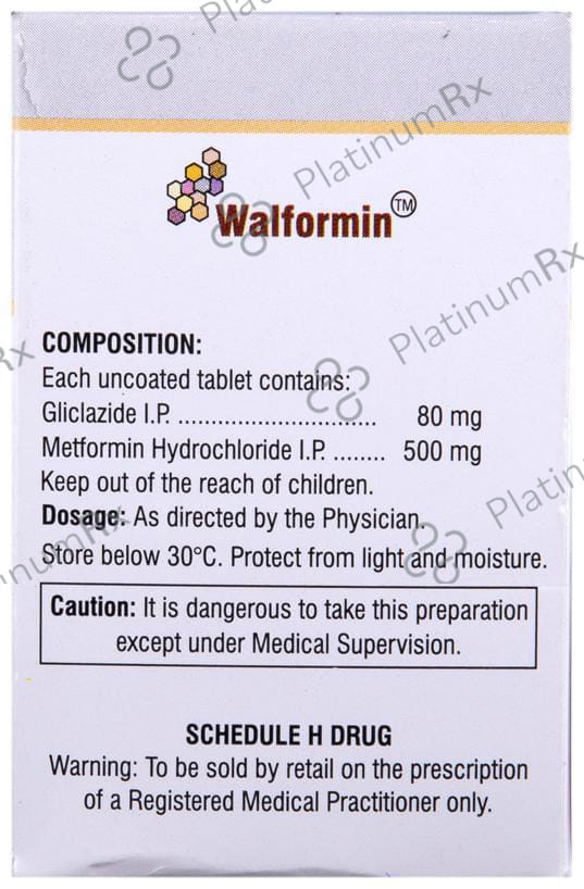 Walformin 80/500mg Tablet 10s