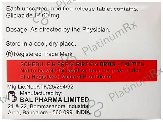 Diabend MR 60mg Tablet 10s