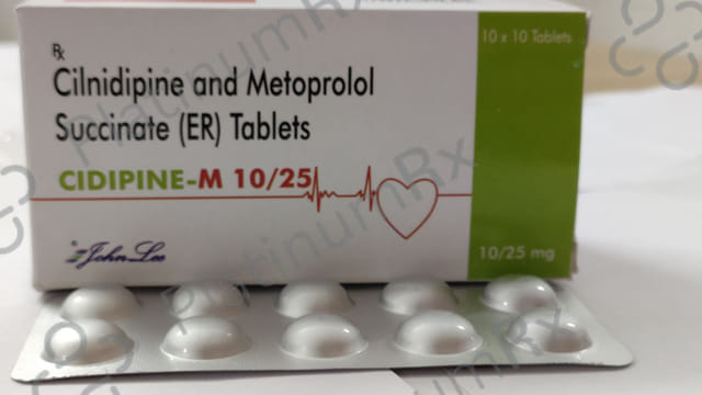 Cidipine M 10/25mg ER Tablet 10s