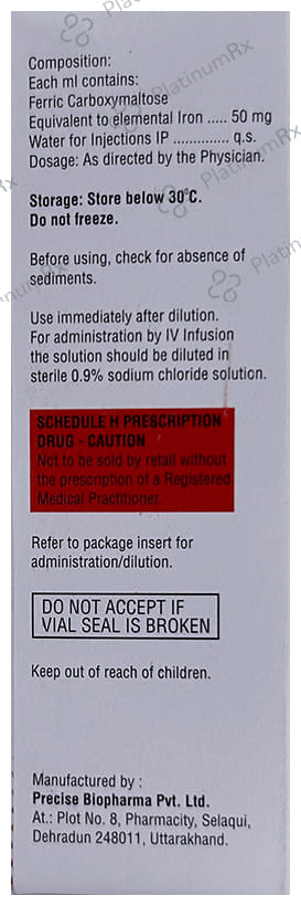 Raricap FCM 500mg Injection 10ml