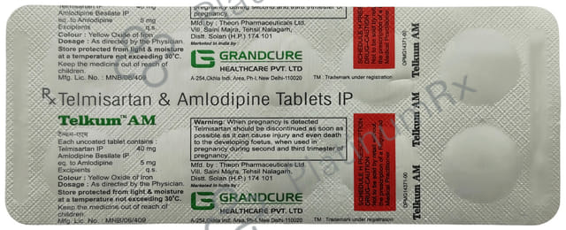 Telkum AM 40mg/5mg Tablet
