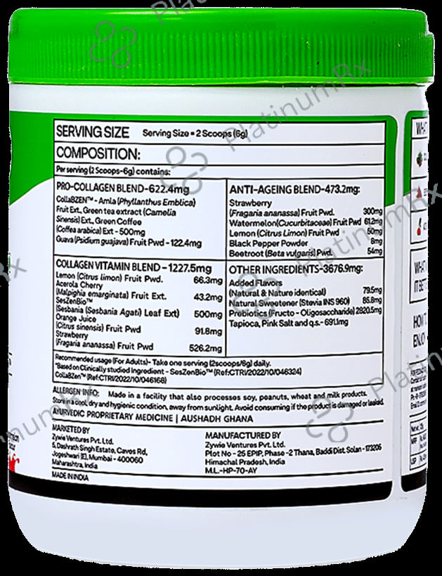 Oziva Plant Based Collagen Builder Powder Watermelon