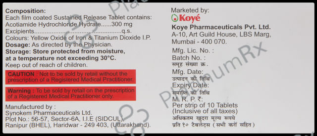 Acosat 300mg Tablet SR 10s