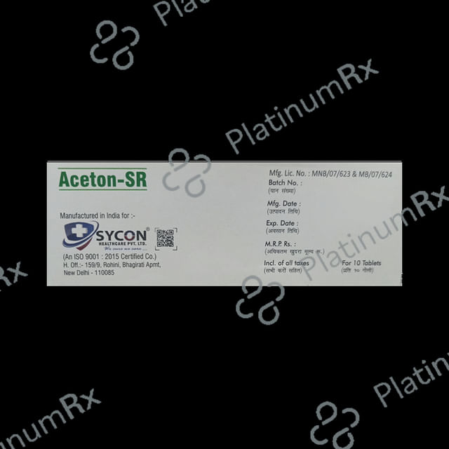 Aceton SR 200mg Tablet 10s