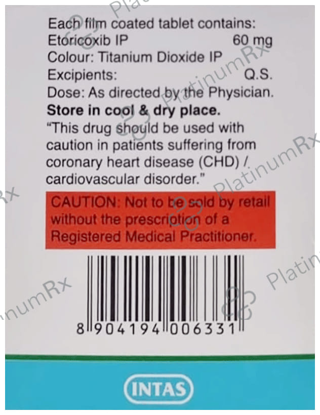 Intacoxia 60mg Tablet 15s