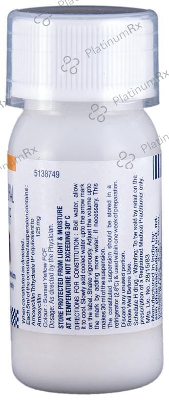 Mox 125mg Suspension 30ml