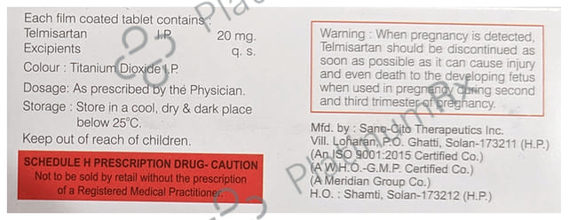 Telcianil 20mg Tablet