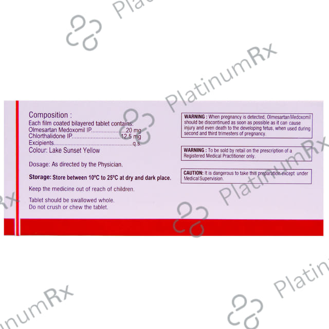 Olmin CH 20/12.5mg Tablet 10s