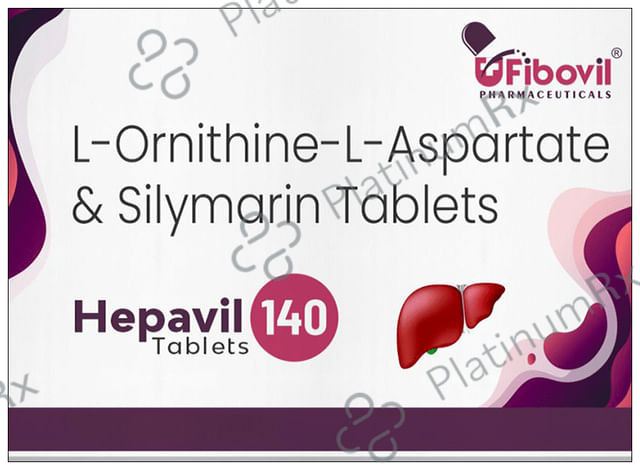 Hepavil 140 250/70mg Tablet 10s