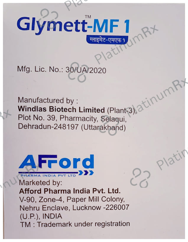 Glymett MF 1 Tablet PR 15s