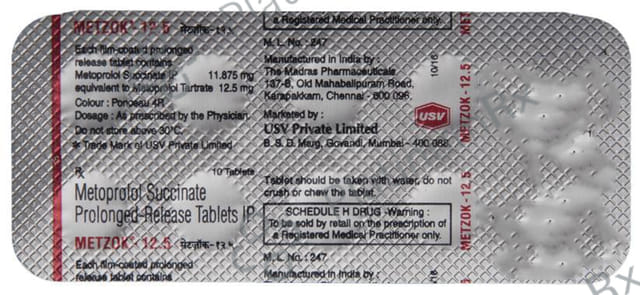 Metzok 11.8mg Tablet PR 10s