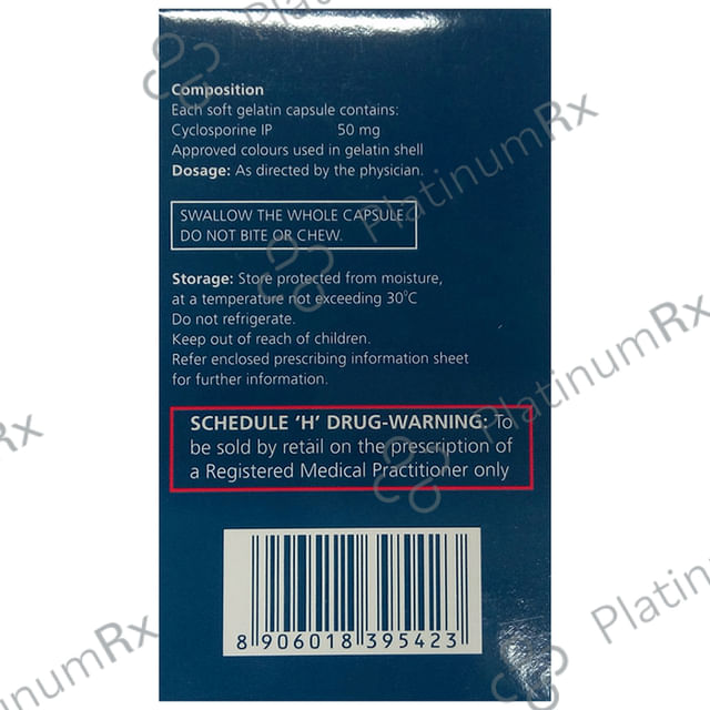 Psorid 50mg Capsule 5s