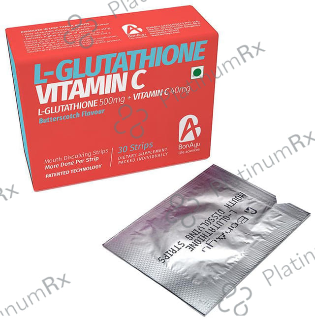 BonAyu Glutathione + Vitamin C Mouth Dissolving Strip