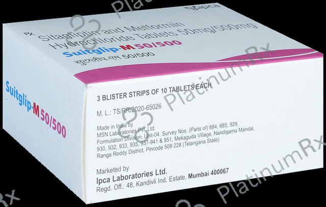 Suitglip M 50/500mg Tablet 10s