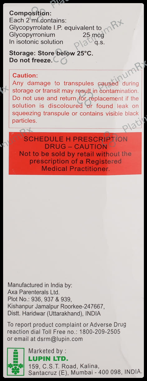 Glycoflo Neb 25mcg transpule 5s