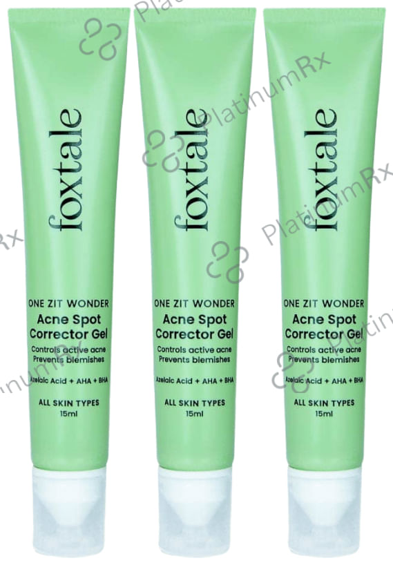 Foxtale One Zit Wonder Acne Spot Corrector Gel (15ml Each) 3 Tubes