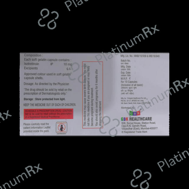 Isoperio 10mg Capsule 10s