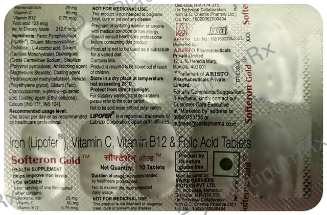 Softeron Gold Tablet 10s