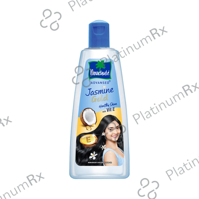 Parachute Advansed Jasmine Gold Hair Oil with 8x Vitamin E - For Strong & Shiny Hair - Non-Sticky 300 ml