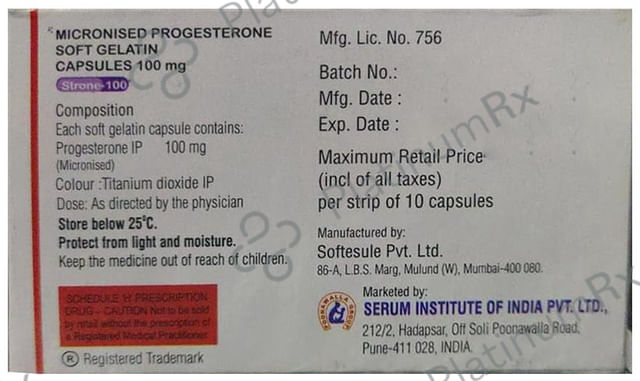 Strone 100mg Capsule 10s