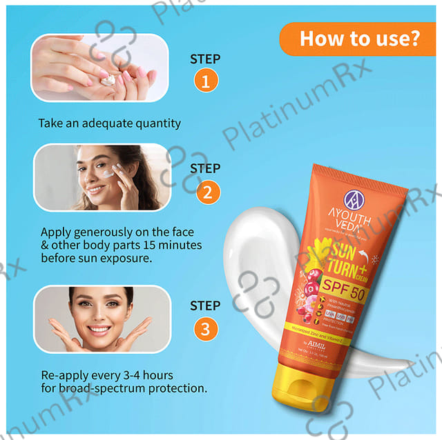 Ayouth Veda Sun Turn + SPF 50 Cream 100ml