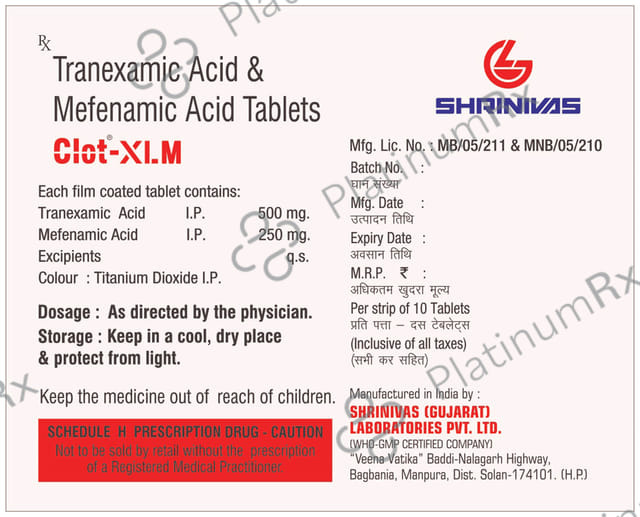 Clot Xlm 500mg Tablet 10s