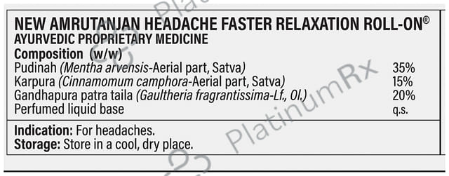 Amrutanjan Headache Roll On 10 ml