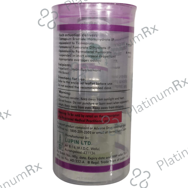 Tiomate 6/9mcg Transhaler 180MDI