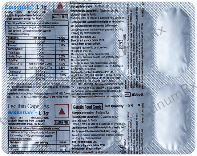 Essentiale L 1000mg Capsule 10s