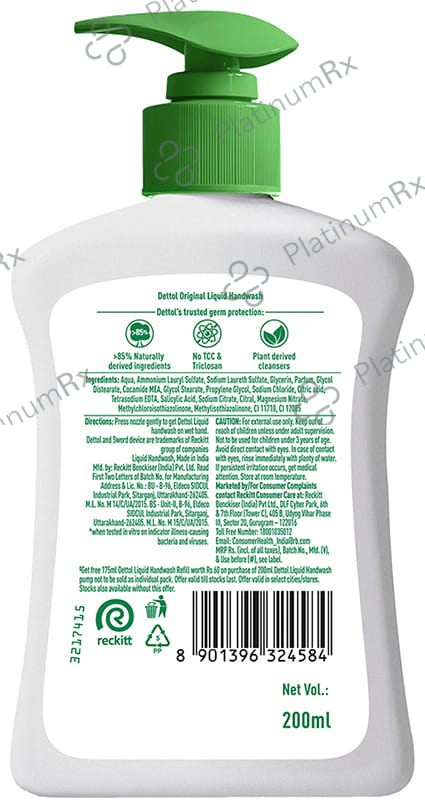 Dettol Original Liquid Handwash 200ml