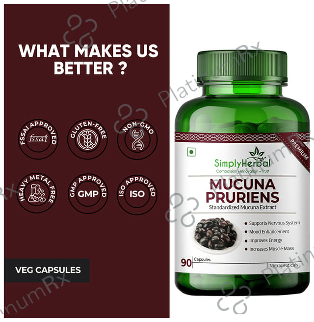 Simply Herbal Mucuna Pruriens Capsule