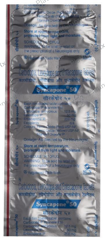 Syncapone 50/12.5/200mg Tablet 10s