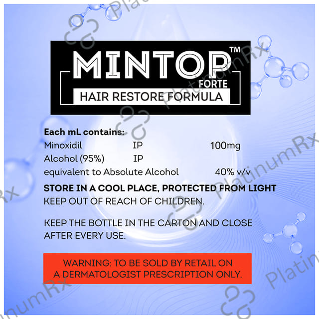 Mintop Forte 10% Hair Restore Formula Lotion 60ml