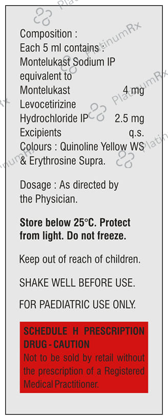 Maxtra LM 2.5/4mg Syrup 30ml