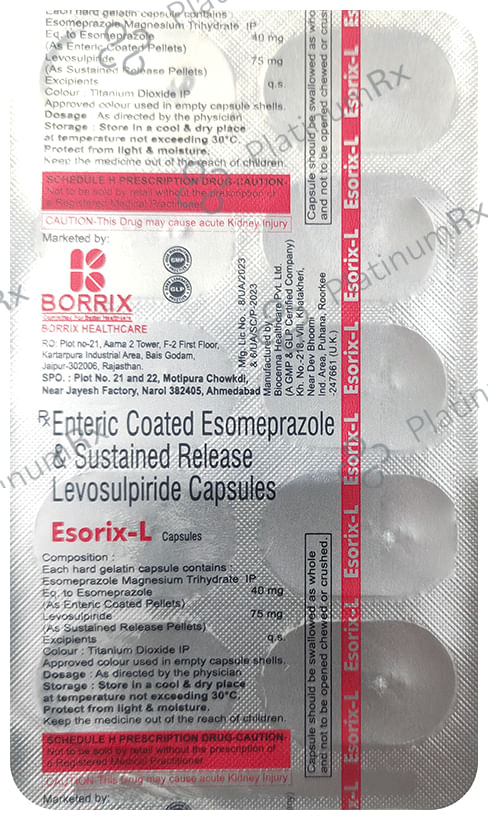 Esorix L Capsule SR 10s