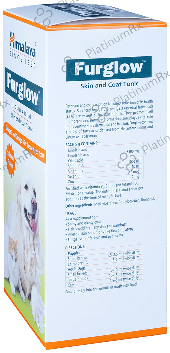 Himalaya Furglow Oral Coat Tonic (For Pets) 400 ml