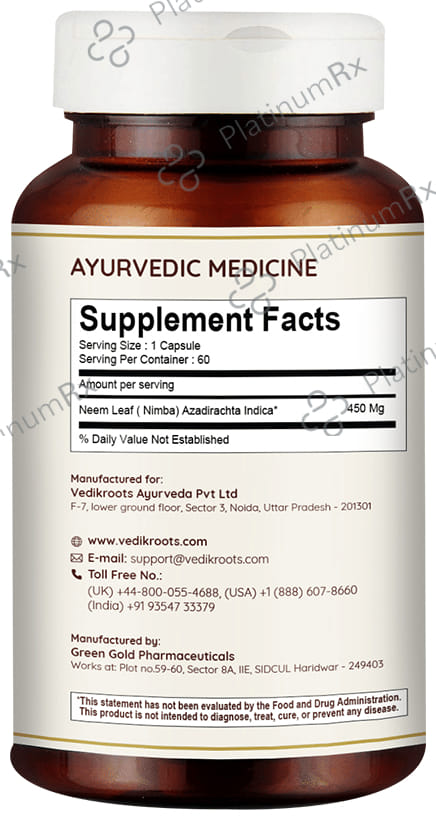 Vedikroots Neem Capsule