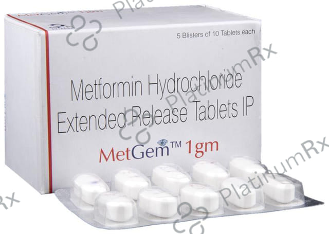 Metgem 1gm ER Tablet 10s