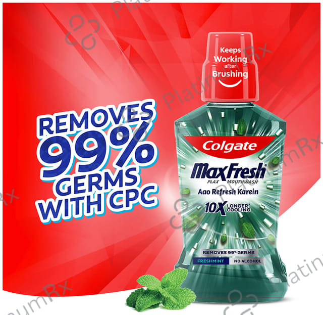 Colgate Fresh Mint MaxFresh Plax Antibacterial Mouth Wash 250ml