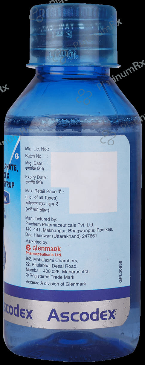 Ascodex AX Syrup 100ml