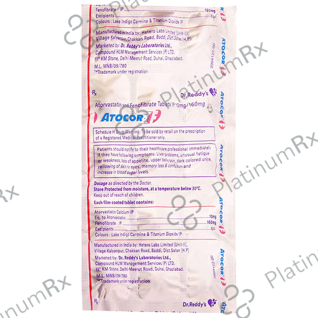 Atocor F 10/160mg Tablet 15s