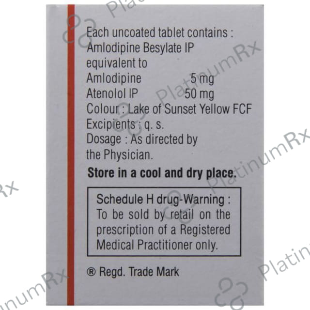 Amlopin AT 5/50mg Tablet 10s