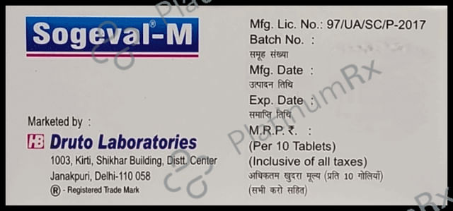 Sogeval M 20mg/750mcg Tablet