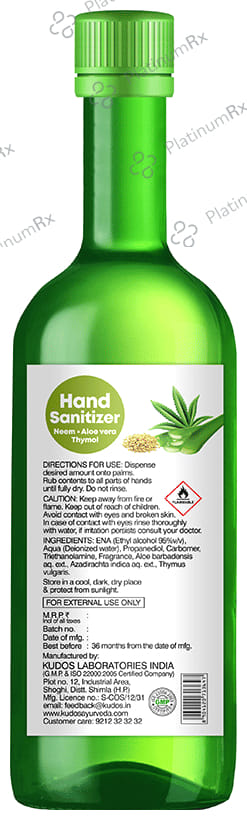 Kudos Hand Sanitizer Refill 1 Sanitizer