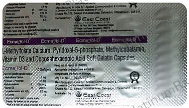 Ecmefol D Soft Gelatin Capsule 10s