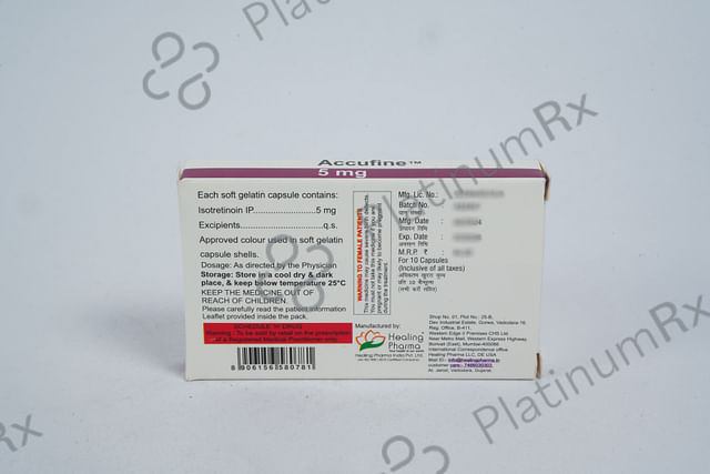 Accufine 5mg Softgel Capsule 10s