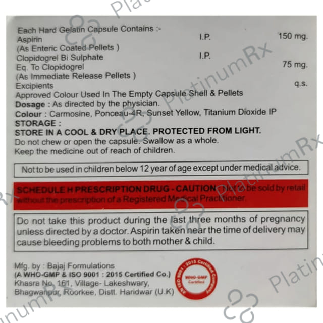 Clopirest-ASP 150 Capsule IR